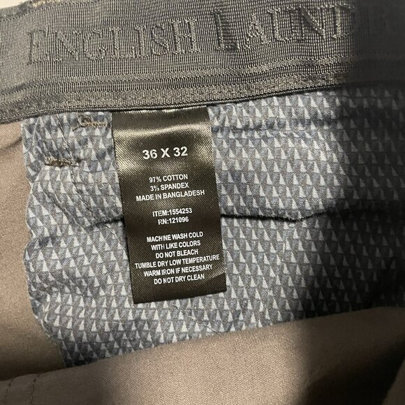 English Laundry Gray 5-Pocket Slim Straight Pants Men's 36 x‎ 32 (30.5" actual) - Picture 4 of 5